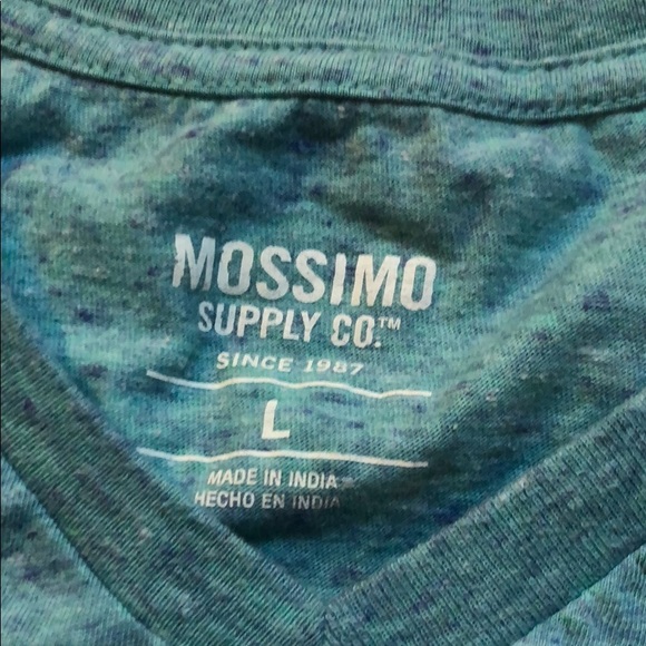Men’s Mossimo Light Blue Tee Shirt Size L - Picture 3 of 3